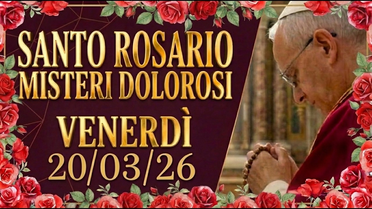 IL PESO DEI TUOI ERRORI ⛓️ Santo Rosario 20 Marzo | Smettila di Condannarti Misteri Dolorosi