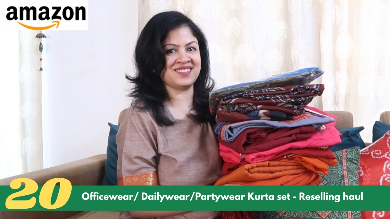 Amazon/Flipkart Kurta set - Reselling Haul✨Amazon Haul✨Flipkart kurti haul ✨Partywear Kurta Set Haul