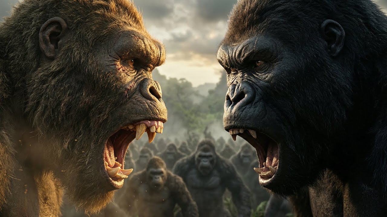 King Kong vs Giant Gorilla Army | Battle for the Throne (Epic AI Movie)