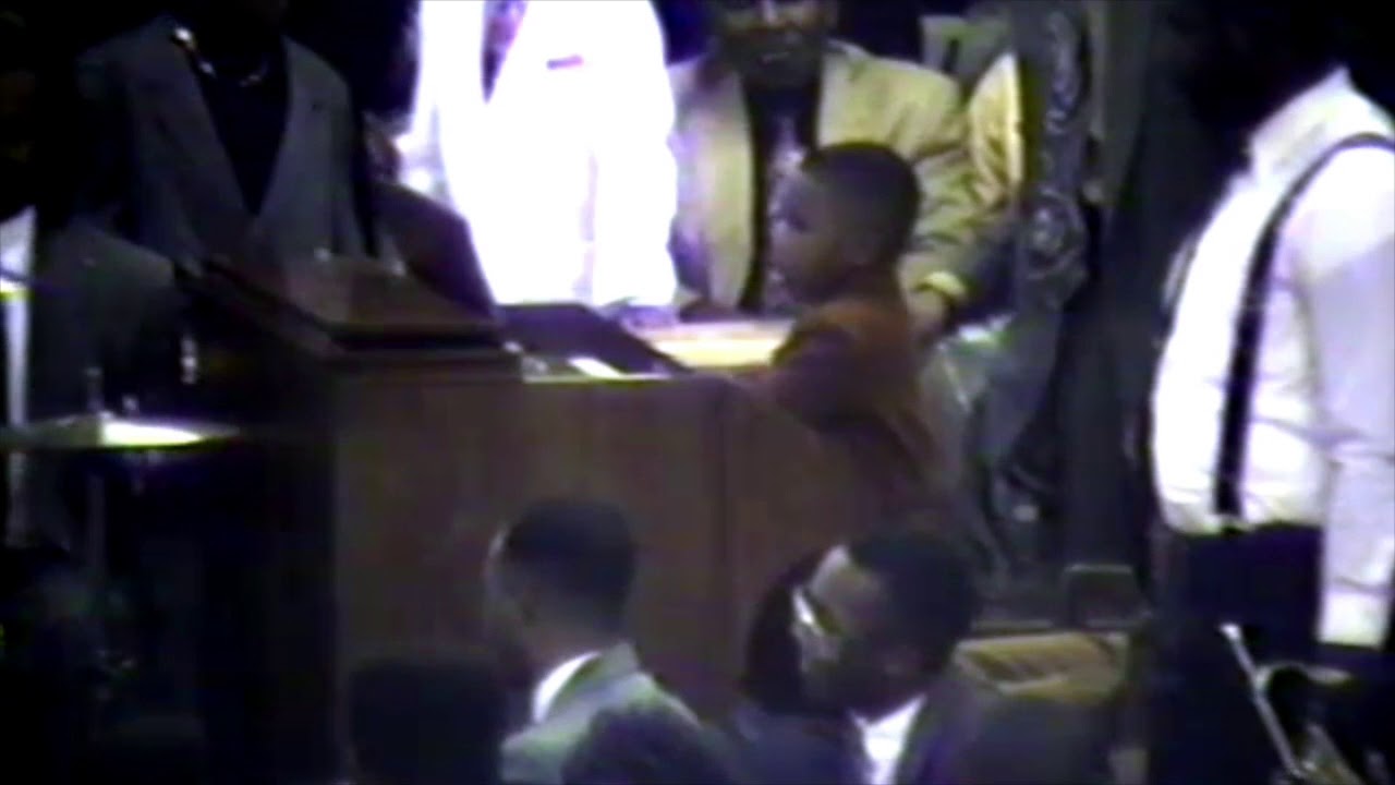 Holy Convocation COGIC (11.6.92) Midnight Musical Young boy playing the organ, Memphis