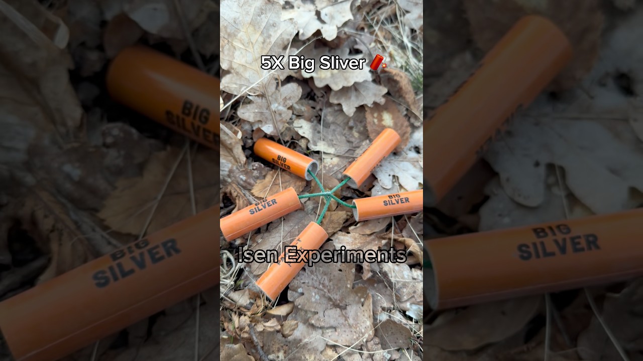 5X Big Silver Crackers Experiment #experiment #firecracker #crackers #fireworks #tricks