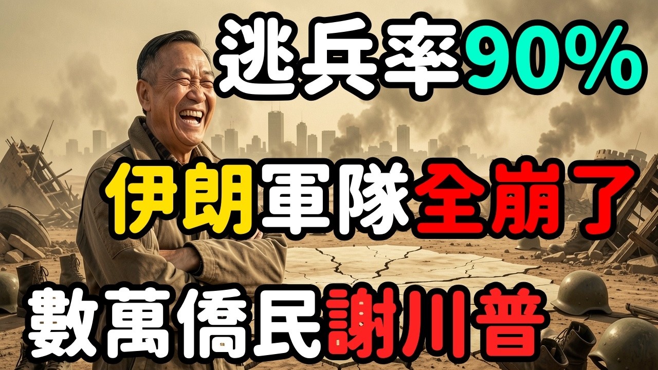 逃兵率90%伊朗軍隊崩了；數萬僑民華府高喊謝川普 | 馬一峰