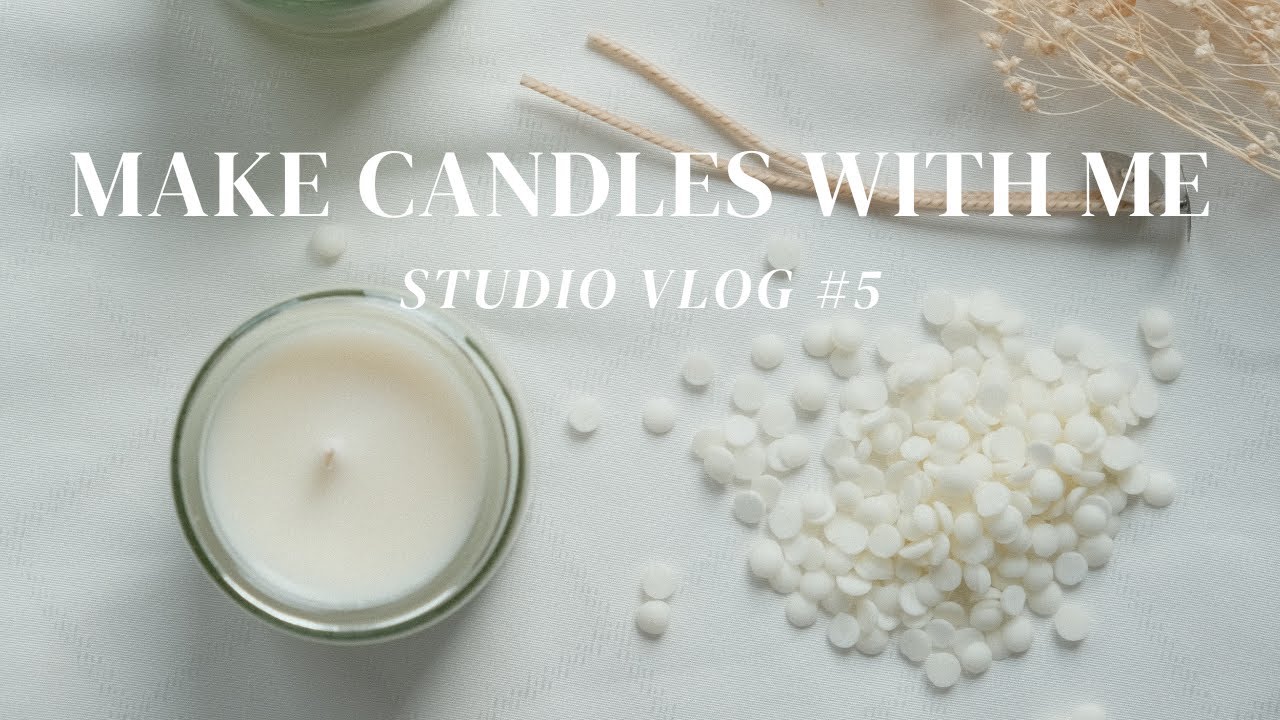 CANDLE STUDIO VLOG #5 | MAKING CHRISTMAS CANDLES