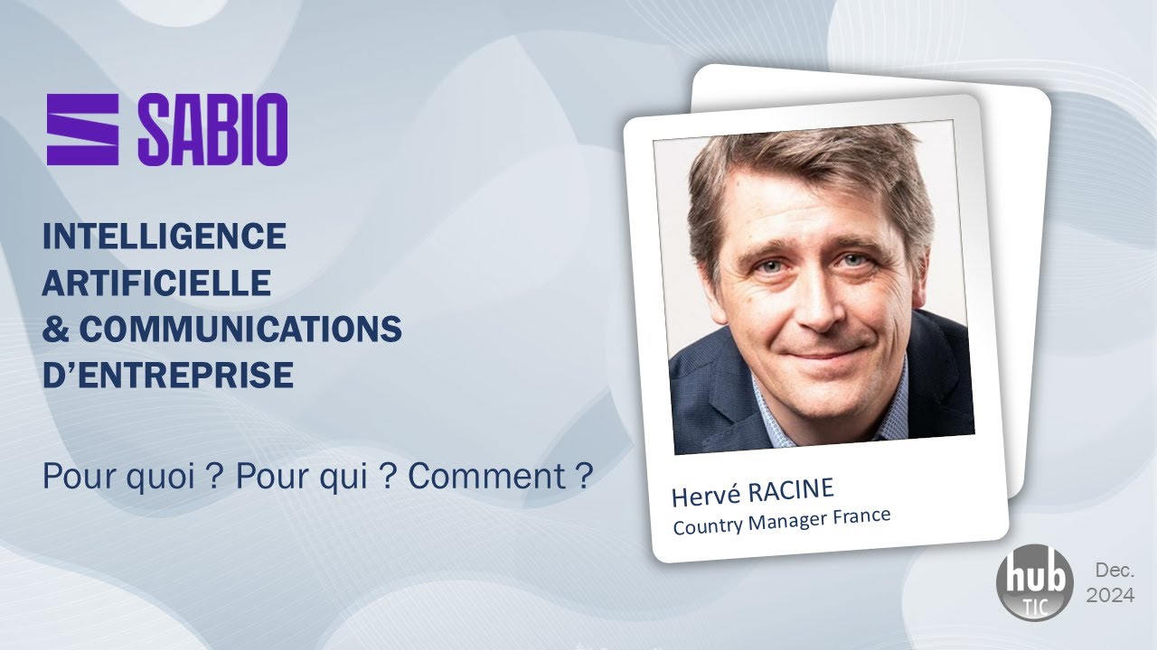 Intelligence Artificielle & Communications d'entreprise : le point de vue de Sabio