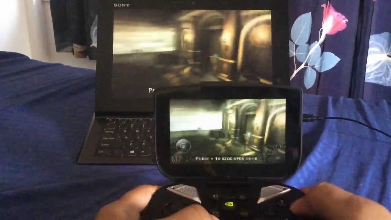 Nvidia Shield No Router Stream  PSP god of war  from laptop (other smartphones usable)