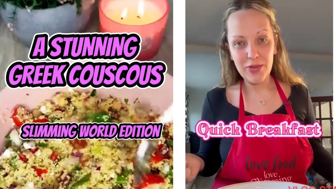 Make a stunning Greek couscous with me / Slimming world edition
