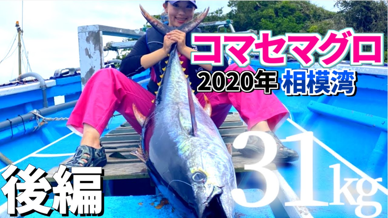 31kgキャッチ!! これが釣りガールの現実 コマセマグロ釣り 後編【二宮丸】相模湾キハダ【マグロ釣り】【コマセキハダ】