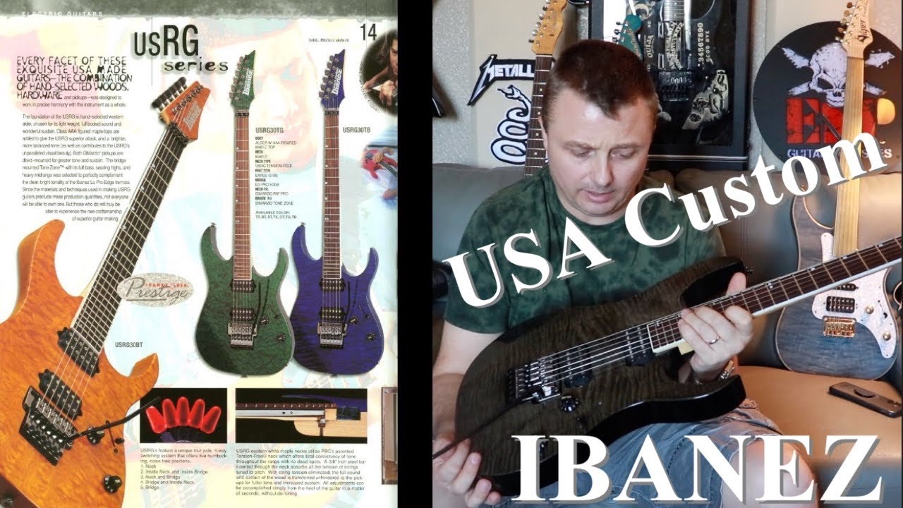 История Ibanez USA Custom USRG. Странности грифа Tension free neck и Ibanez USRG30.