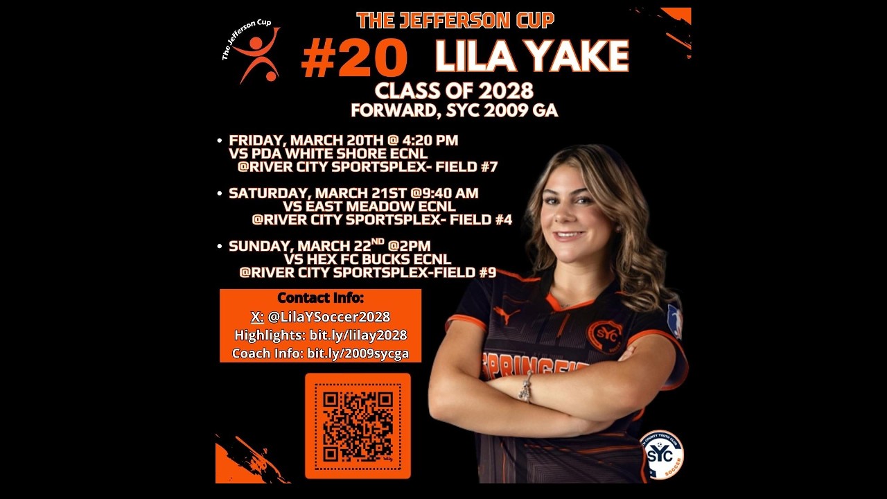 Lila Yake | GA Highlight vs Loudoun GA (March 7, 2026) | SYC GA 2009