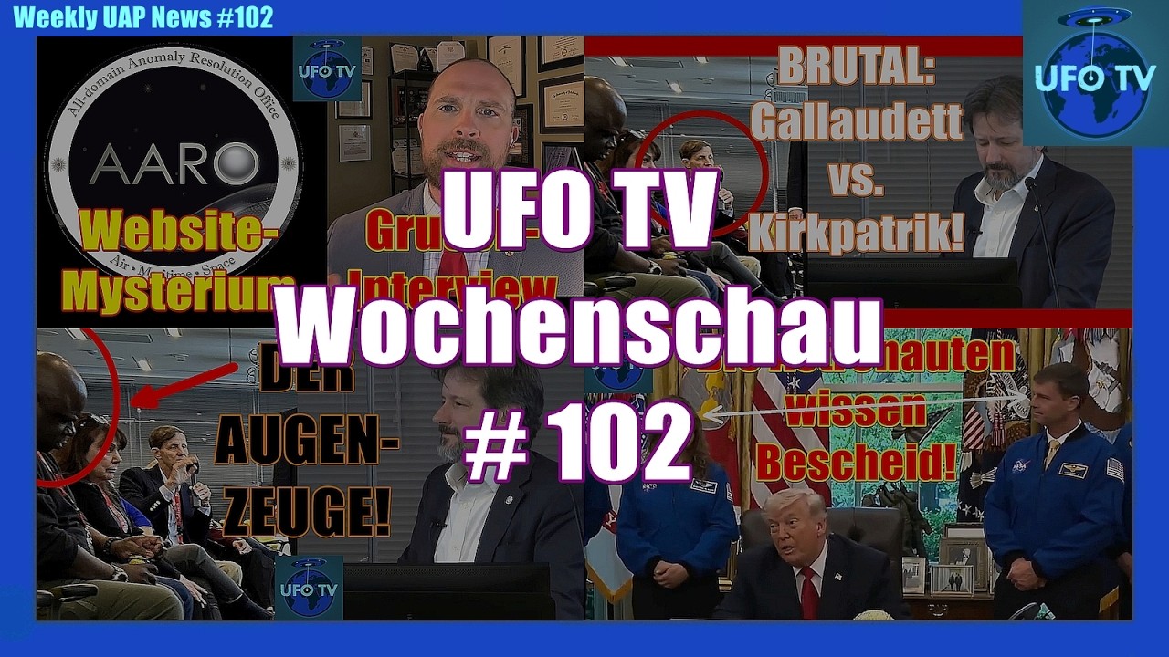 David Grusch, Gallaudet vs. Kirkpatrick, Trump vs. Astronauten und mehr! | UFOTV News #102