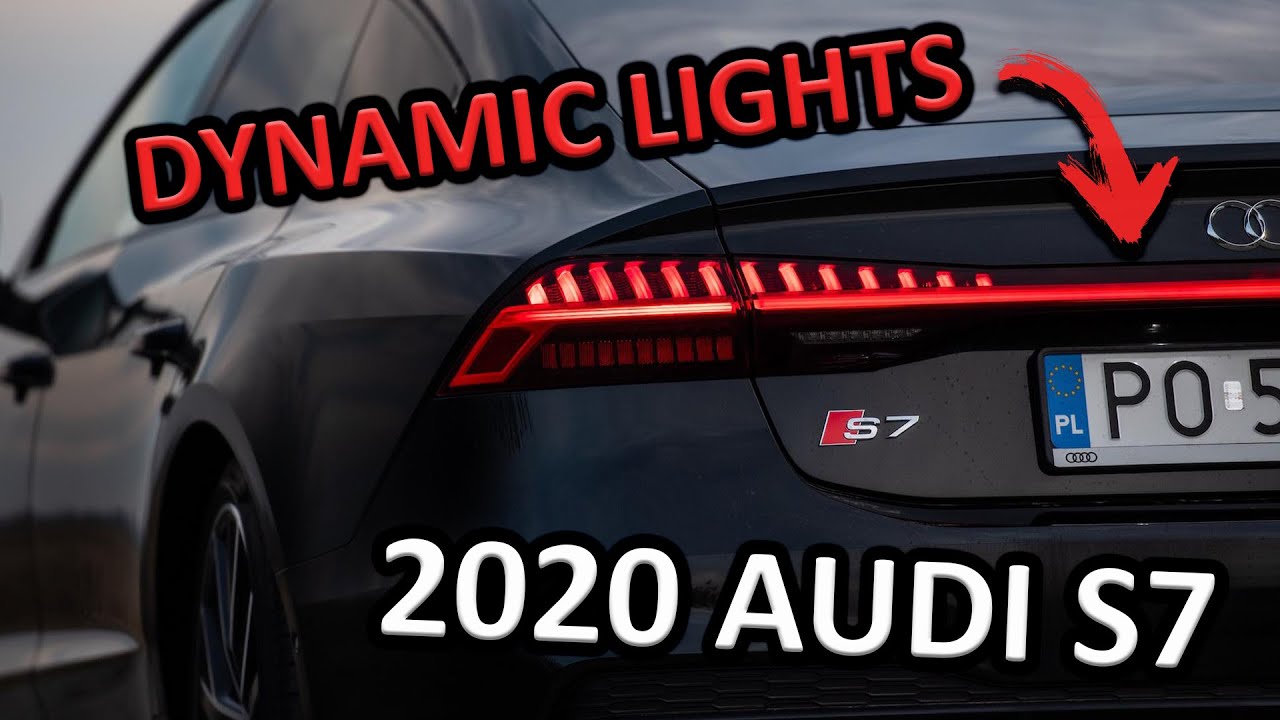 Audi S7 Sportback Light Show / OLED dynamic rear lights and Matrix LED headlights