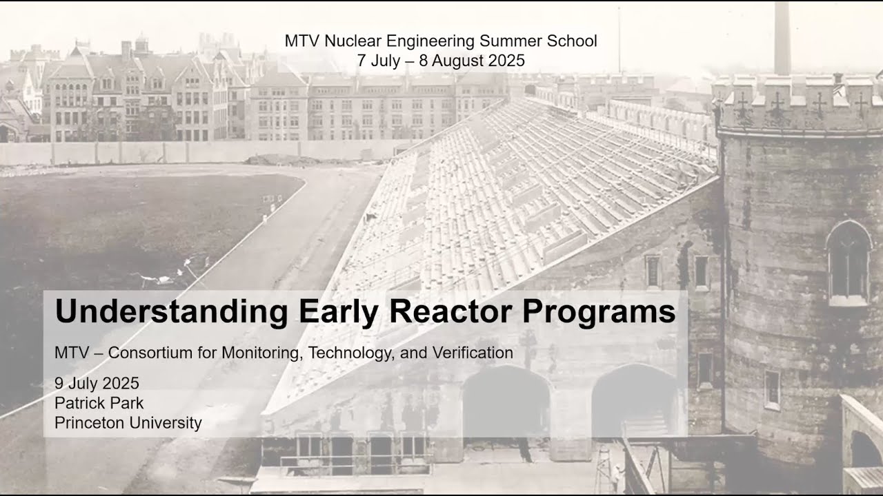 Understanding Early Reactor Programs -Patrick Park, NESS 2025