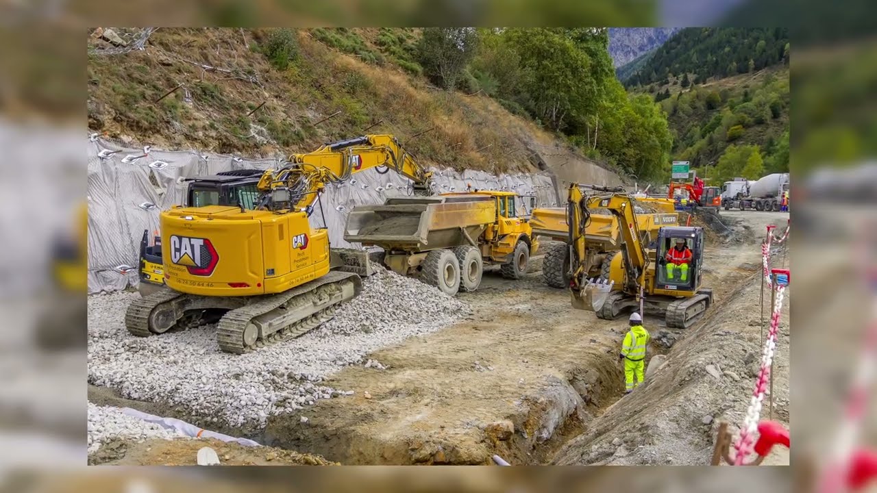 Construction de la galerie paravalanche H2 à l’Hospitalet-près-l’Andorre, en Ariège
