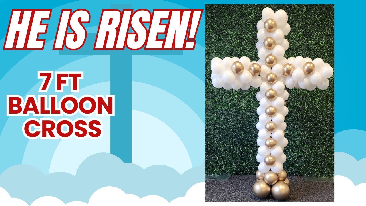 How to make a Cross with balloons
