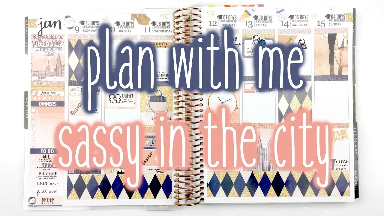 Plan With Me ♡ Sassy In the City (ScribblePrintsCo) Glitter Sisters COLLAB ✨
