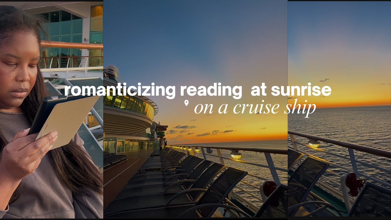If you need motivation to read… Start here 🌅📖|Cruise sunrise read with me