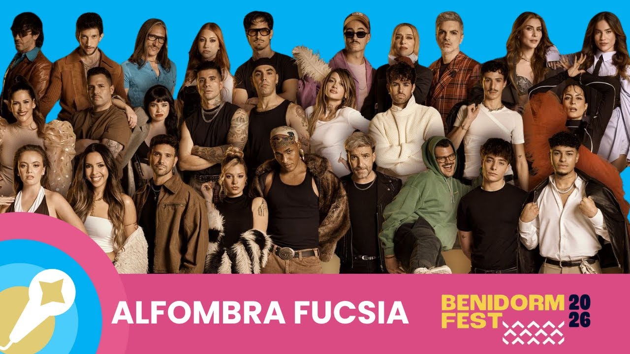 Alfombra Fucsia Benidorm Fest 2026 | En Directo