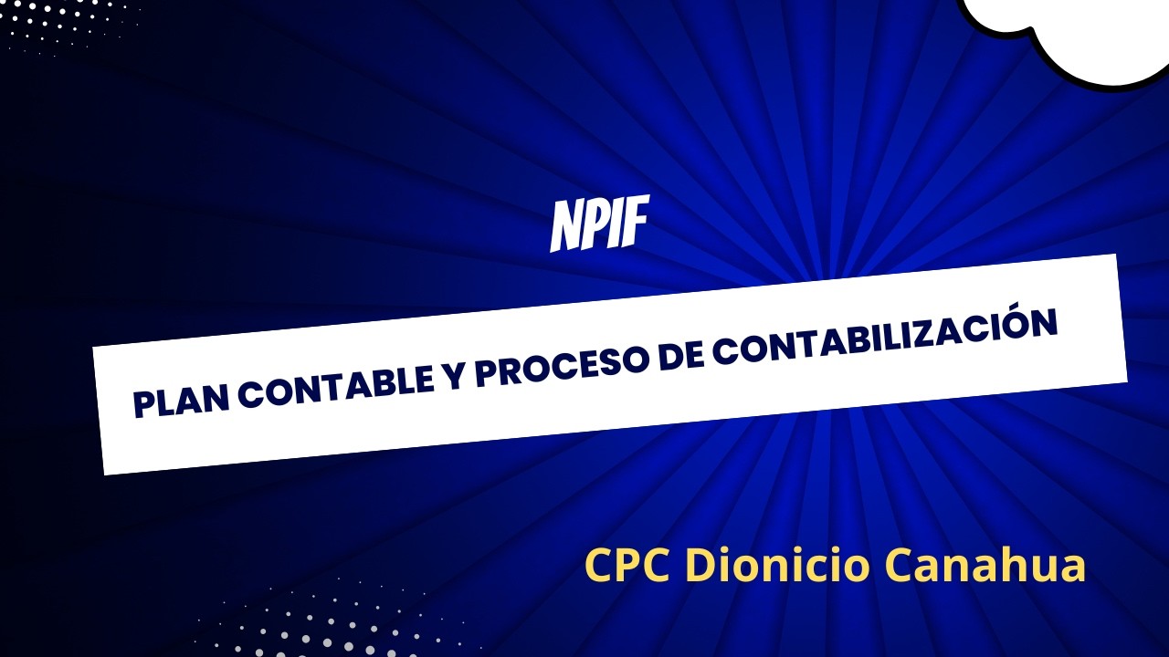 NPIF Plan Contable y Contabilización