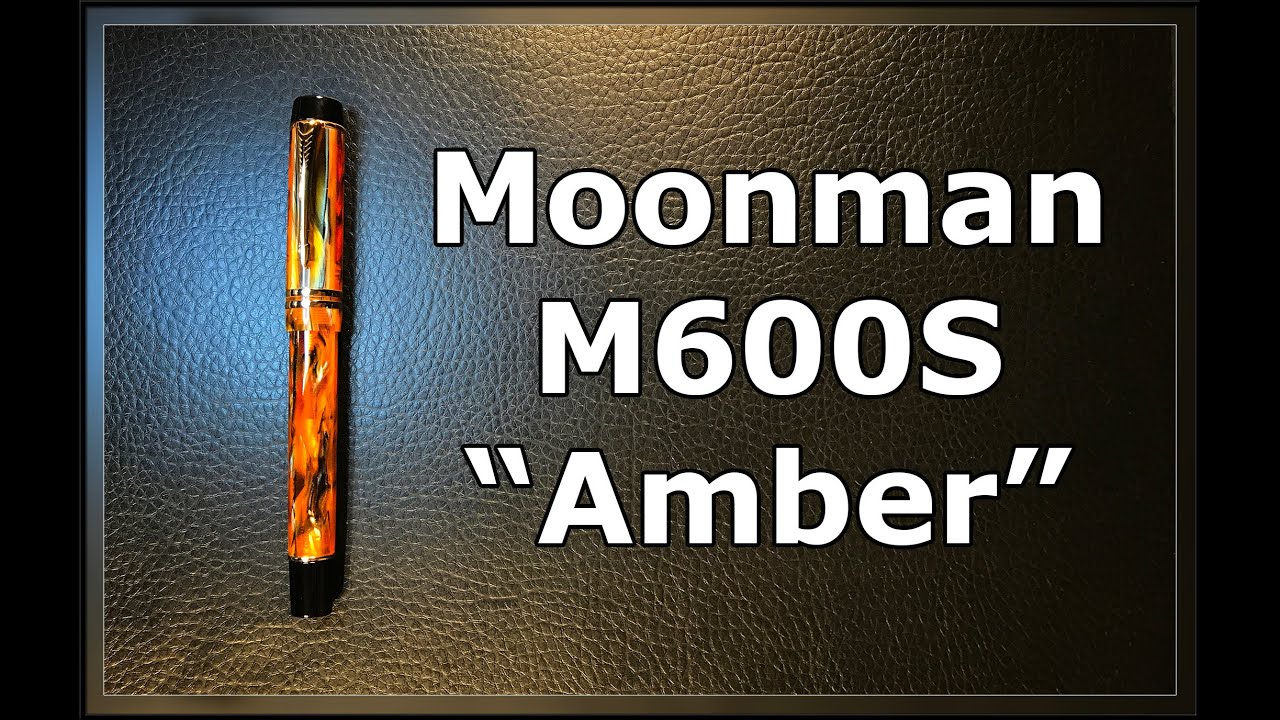 Moonman M600S Amber Fountain Pen Unboxing and Review