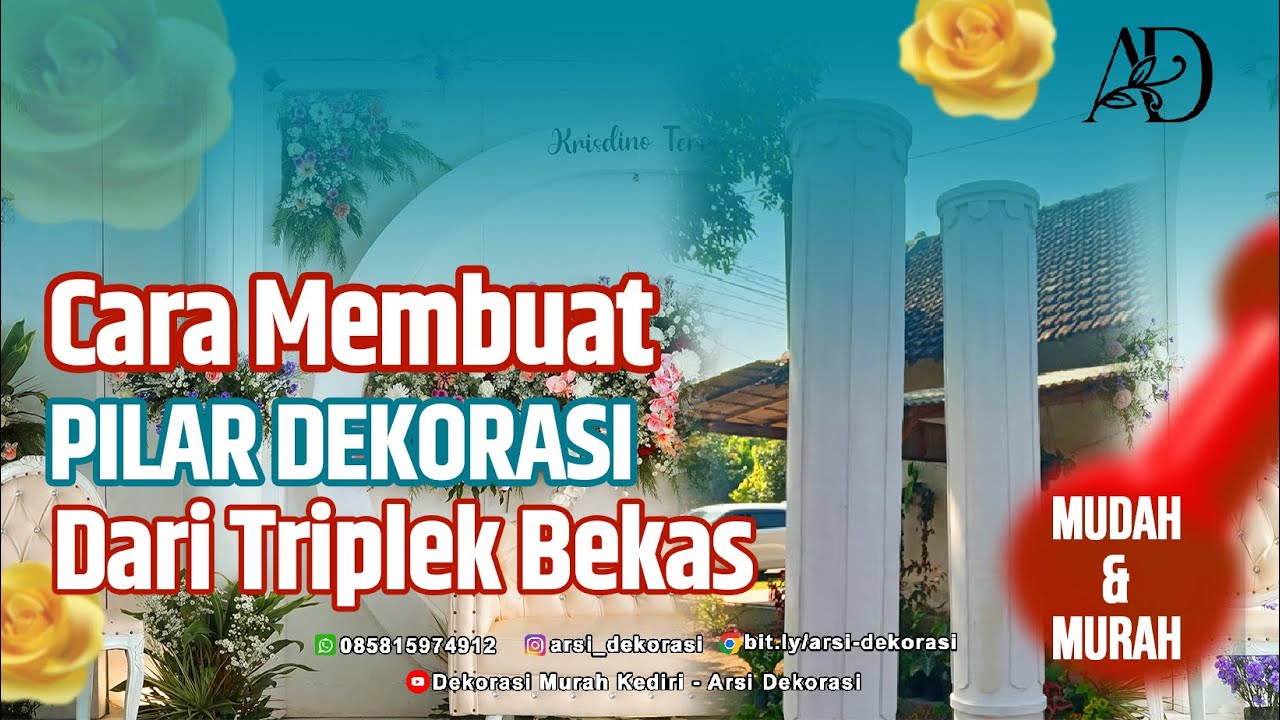 Tutorial Terbaru Cara Membuat Pilar Dekorasi Properti Viral 2023 dari Triplek Bekas