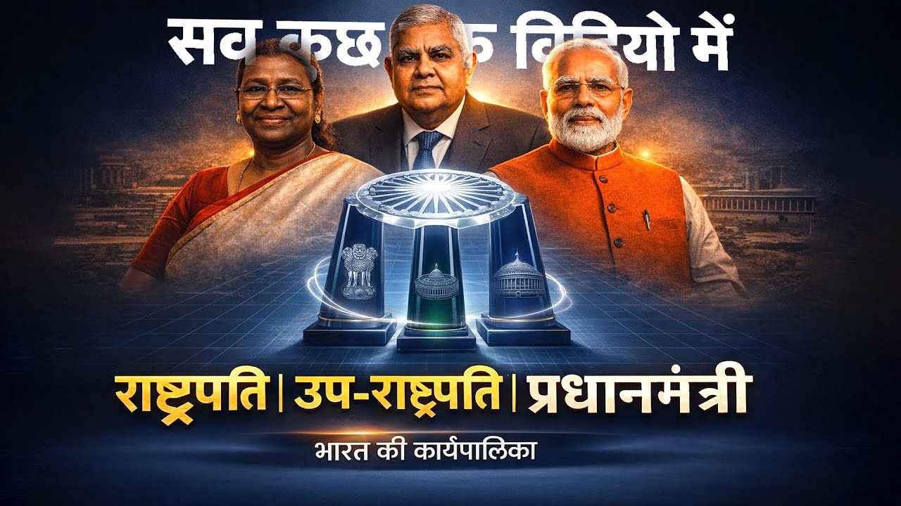 President, Vice President और PM की भूमिका | Executive of India | Article 52–78