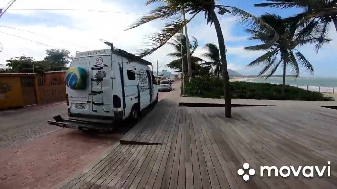 Praia de Itaoca...estacionamos o Motorhome na beira do píer
