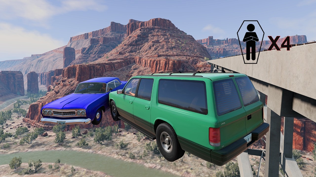 Weird car accident | Realistic High-Speed Car Crashes in BeamNG.drive!?