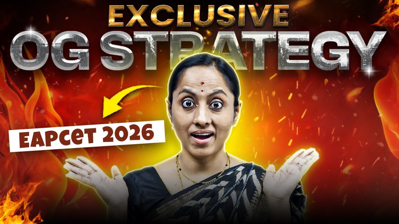 How to Crack EAPCET 2026? OG Strategy + Study Plan - EAPCET Strategy in Telugu