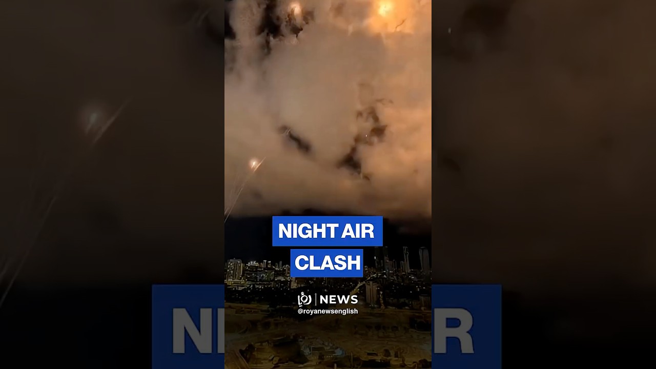 Massive interceptions over Tel Aviv