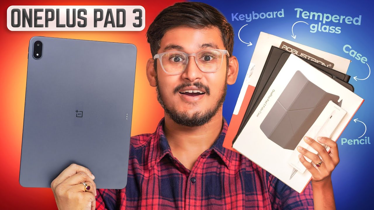 OnePlus Pad 3 Accessories || OnePlus Pad 3 Cover & Cases || Best Keyboard & Mouse for OnePlus Pad 3