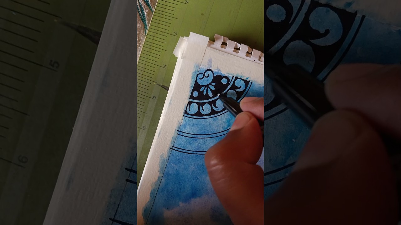 Creating a Semi-Mandala Art #ytshorts #yotubeshorts #ankitadrawingdesk #semiart