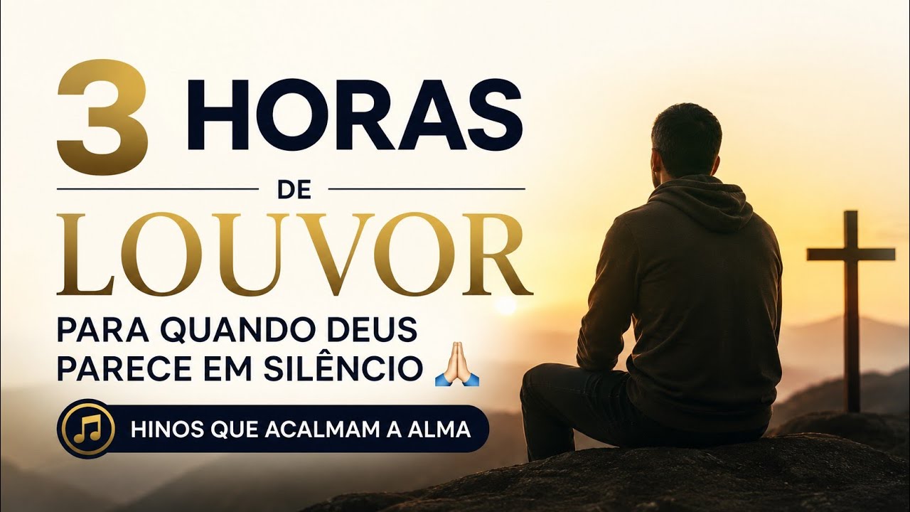 3 HORAS DE LOUVOR PARA DESCANSAR EM DEUS 🙏 Canções de Confiança, Esperança e Eternidade