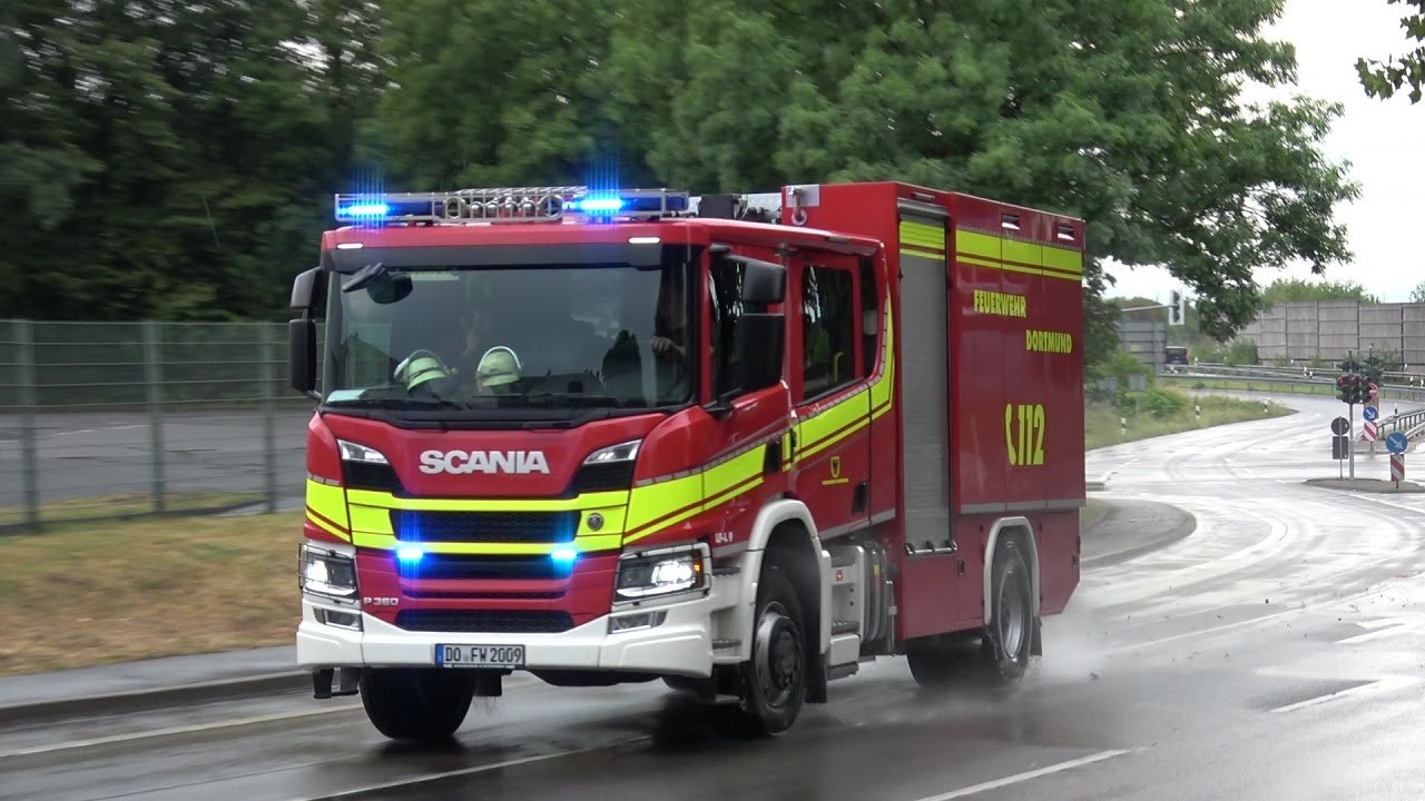 [Schweres Unwetter] Einsatzfahrten Freiwillige Feuerwehr Dortmund