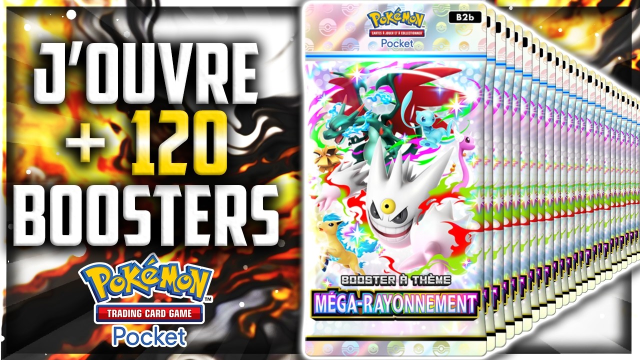 ENORME OUVERTURE de 120 BOOSTERS MEGA RAYONNEMENT ! Sur Pokemon TCG Pocket