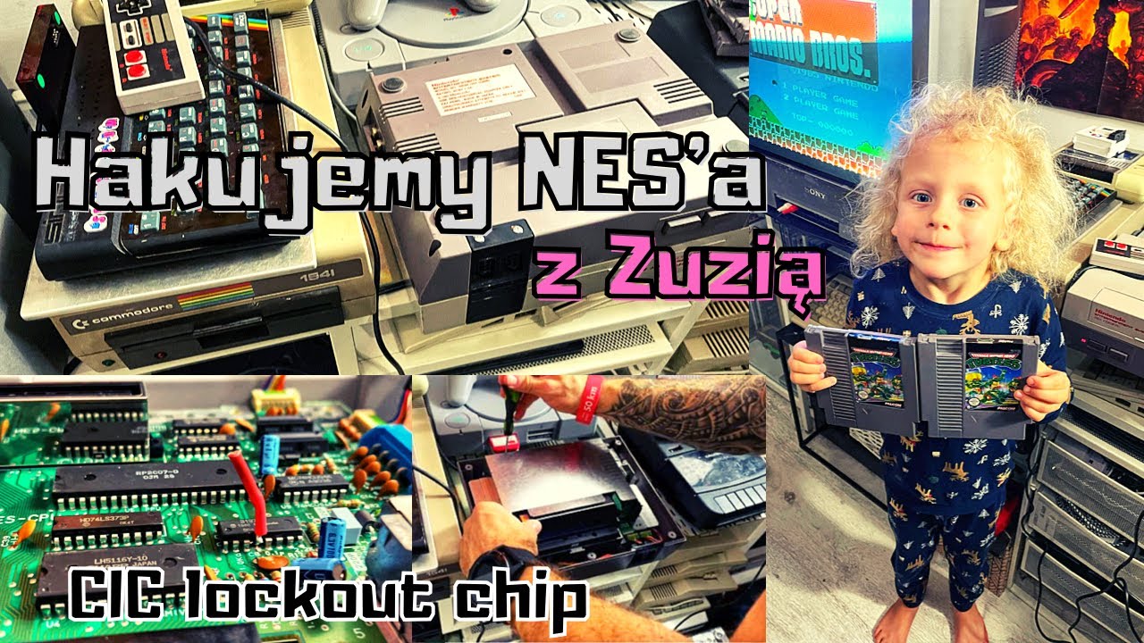 Hakujemy NES&rsquo;a z Zuzią 😉 (CIC lockout chip) i łamiemy blokadę regionu