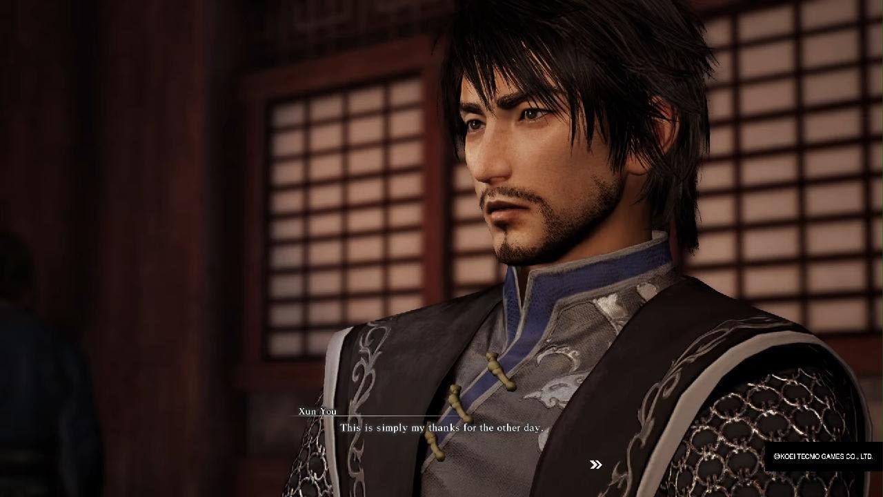DYNASTY WARRIORS: ORIGINS Xun You takes a shot and talks a lot.