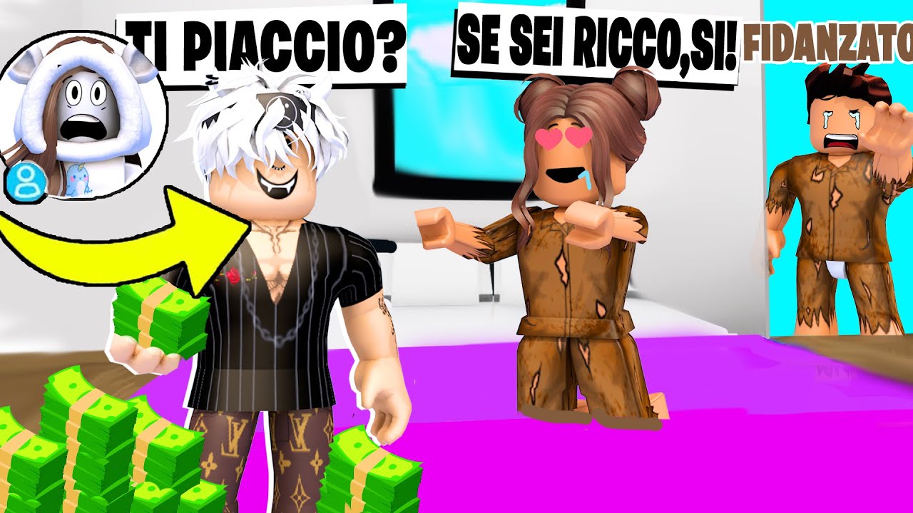 MI FINGO UN RAGAZZO RICCO PER TESTARE LA FEDELTA' DELLE FIDANZATE SU ROBLOX!