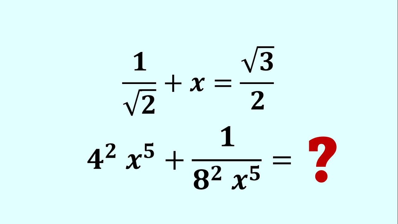 Amazing Algebra Problem | Can You Try?