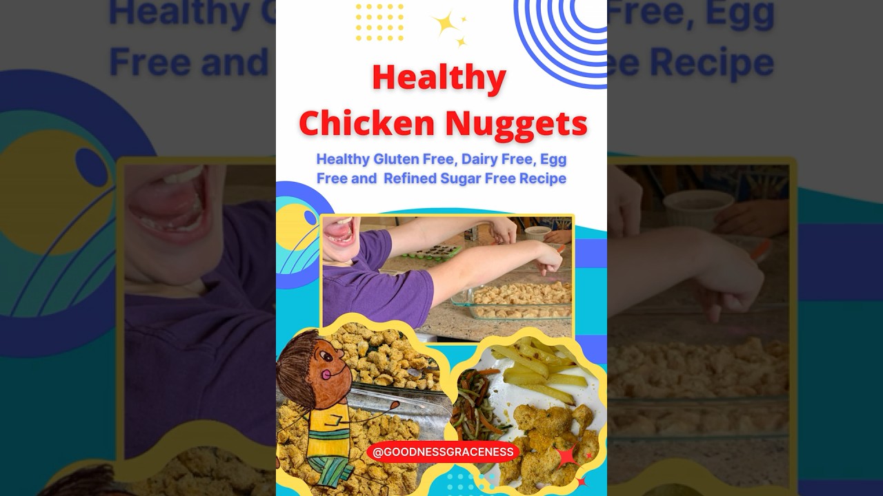 Healthy Chicken Nuggets #allergyfriendly #easyrecipe #forkids #healthyrecipes #kidfriendly