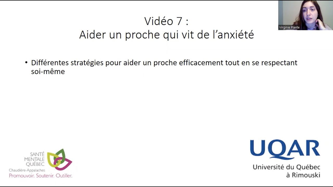 Aider un proche qui vit de l'anxiété