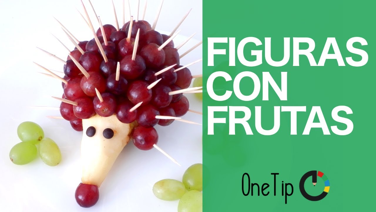 🐬🍍C&oacute;mo presentar FRUTA a los ni&ntilde;os - 🍓🐍5 FIGURAS con FRUTAS - COMIDA SALUDABLE