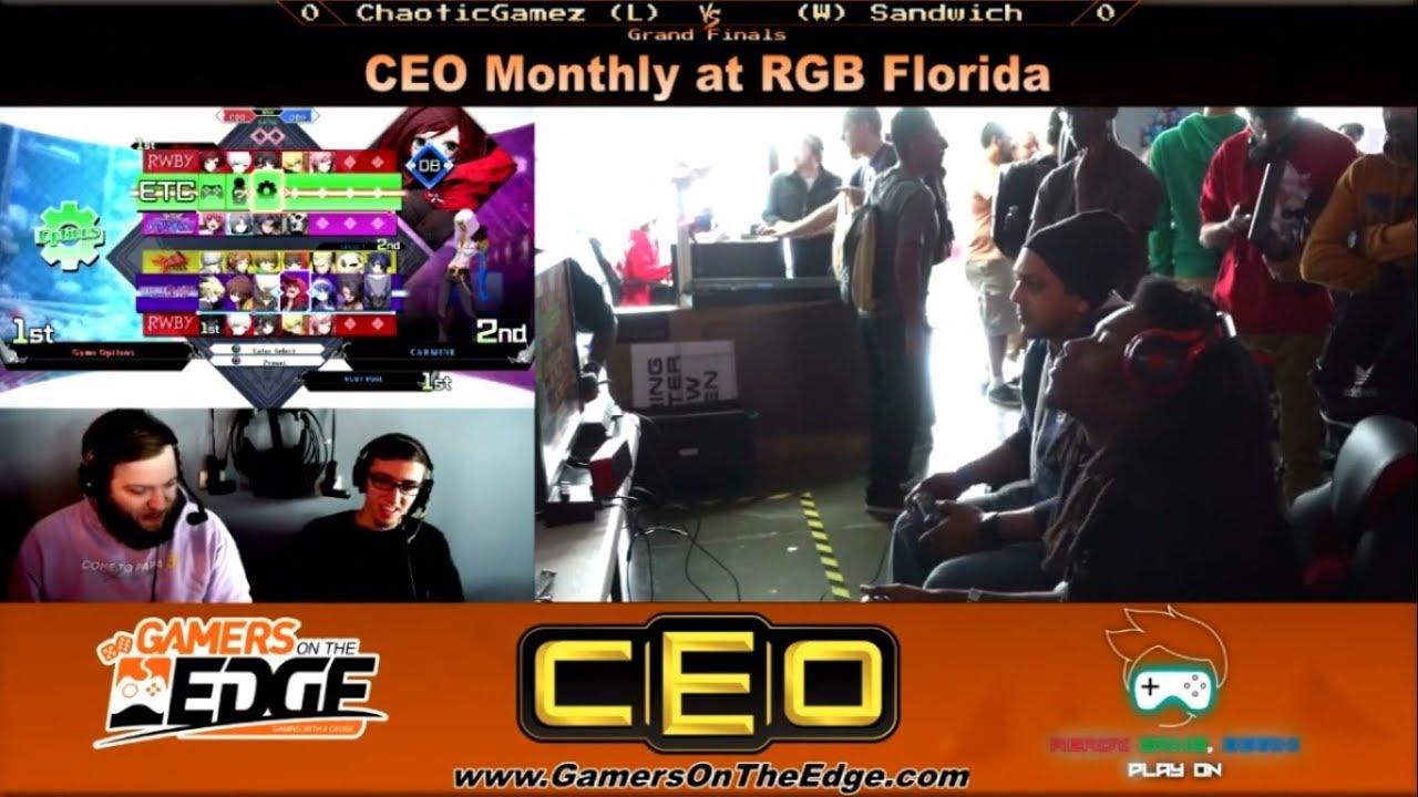 CEO x RGB BlazBlue CTB GRAND FINALS - ChaoticGamez vs Sandwich