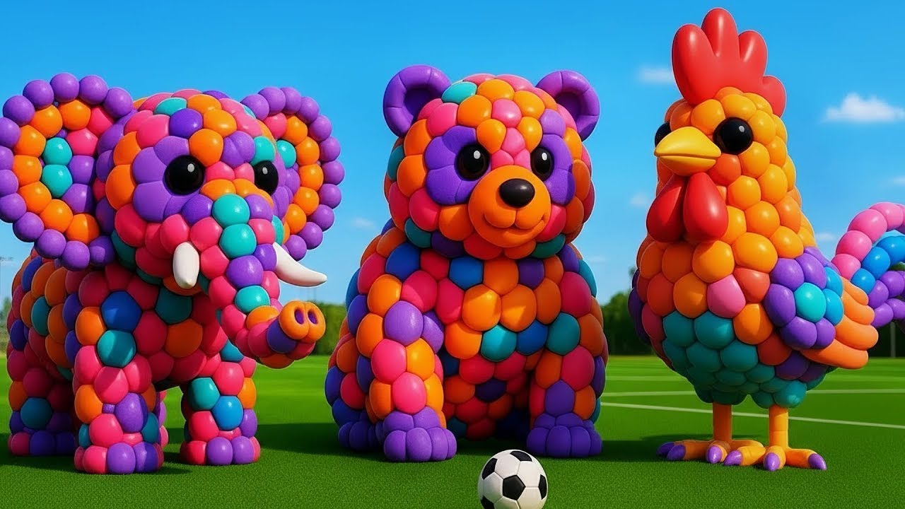 The mascot vibrato assistant panda placed on the football field is popular, co-produced,and creative