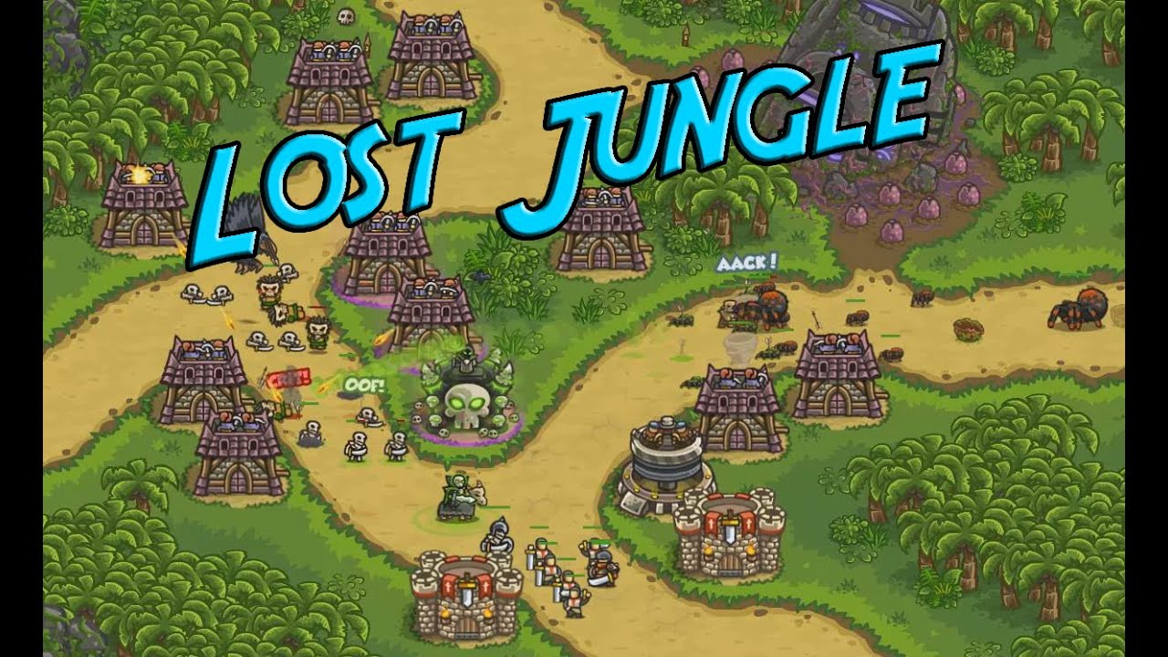 Kingdom Rush Frontiers - Lost Jungle - Veteran 3 Stars