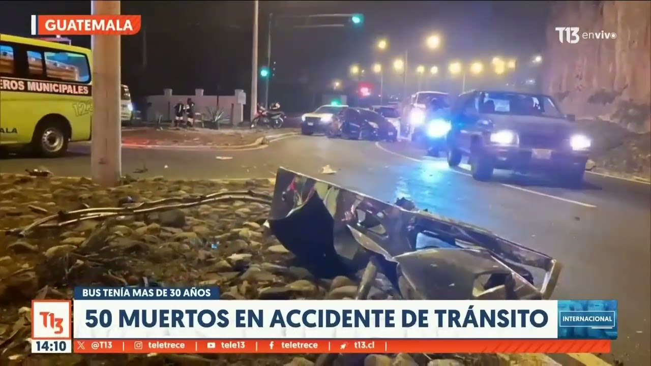 50 personas mueren en accidente de tránsito en Guatemala: bus tenía más de 30 años