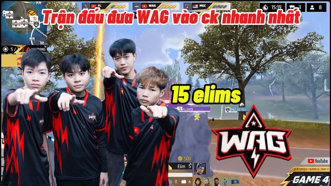 Trận đấu đưa WAG vào chung kết nhanh hơn bao giờ hết#wag#ffwssea2025#freefire