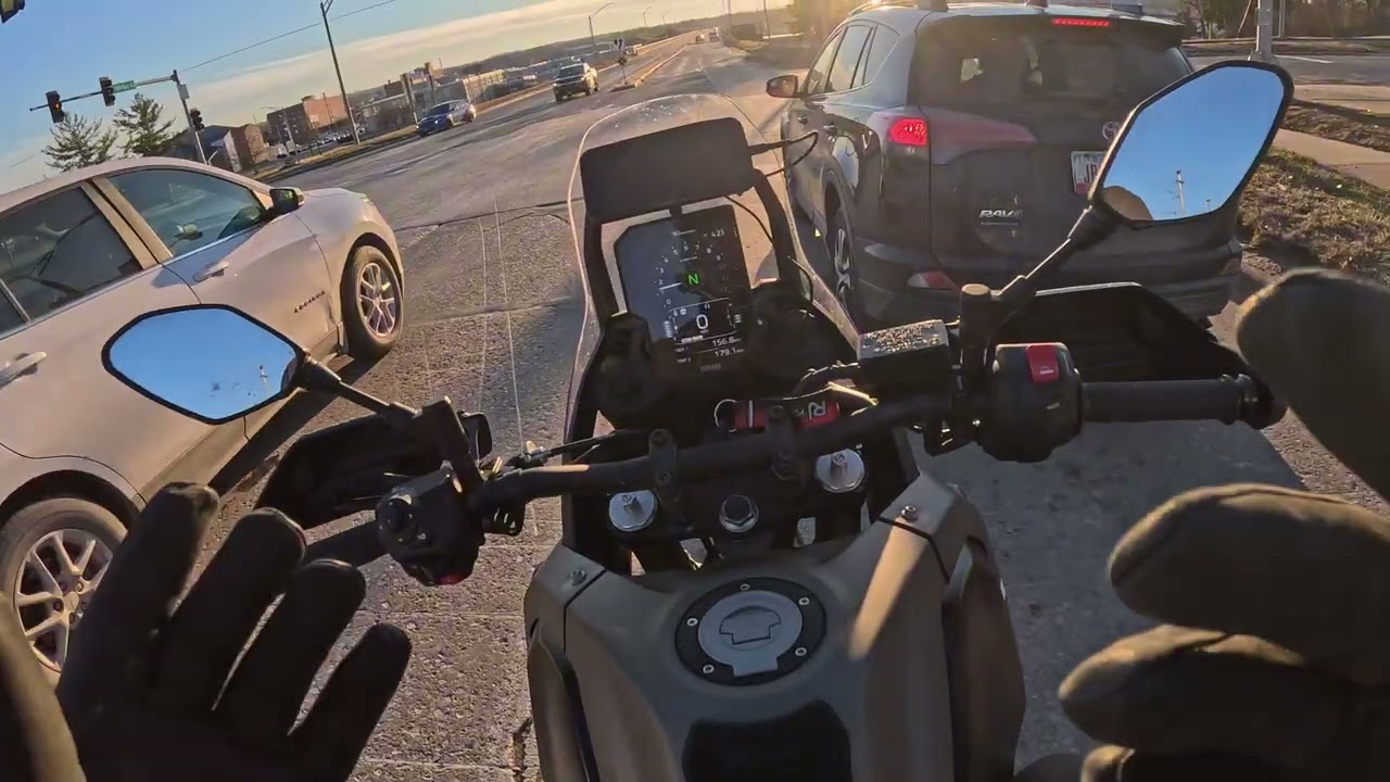 Truck almost took me out!