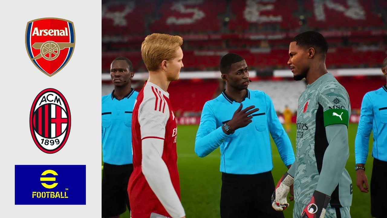EFOOTBALL 26 l Арсенал против Милана l Полный матч EFOOTBALL 25/26