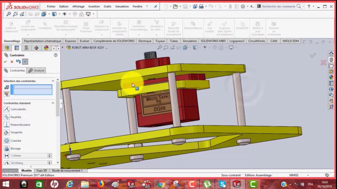 ROBOT ARM 4 DOF ASSY