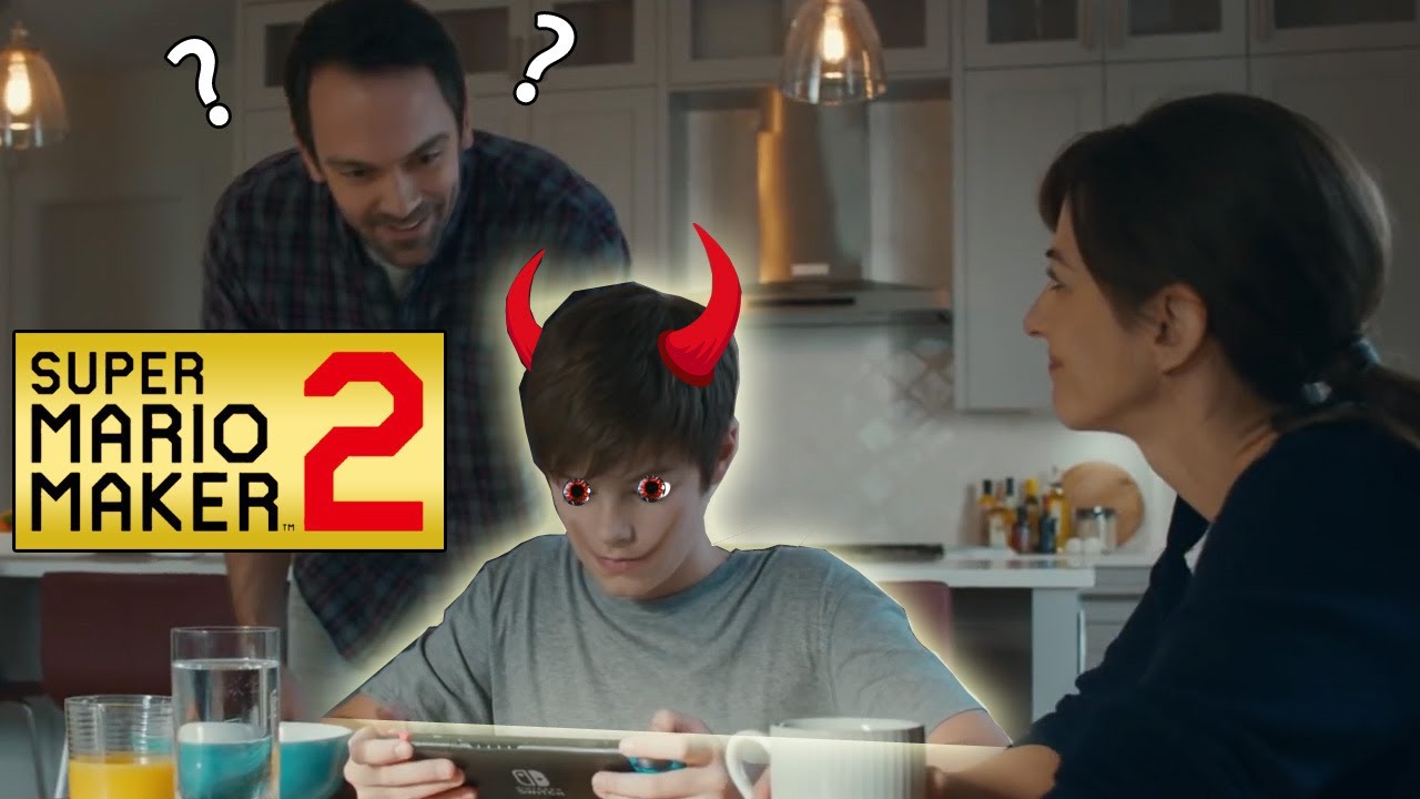 A Kid Makes Hot Garbage For His Dad in Mario Maker 2...